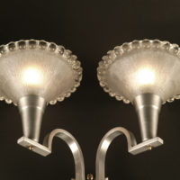 PAIRE D'APPLIQUES DOUBLES ART DÉCO LOUIS VANDAMME - EJG / EZANVILLE – Image 5