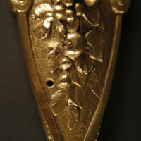 PAIRE D'APPLIQUES ART DÉCO MARCEL BAISE BRONZE ET VERRE ÉMAILLÉ – Image 11