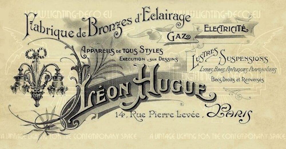 LUSTRE ART DÉCO LÉON HUGUE BRONZE ARGENTÉ ET VERRE MOULÉ-PRESSÉ DÉPOLI BLANC – Image 18