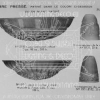 HETTIER & VINCENT / DES HANOTS : PAIRE DE LAMPES ART DÉCO DOUBLE FEUX BRONZE NICKEL-ARGENT – Image 12