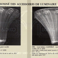 RENÉ LALIQUE : SUSPENSION-VASQUE ART DÉCO "DAHLIAS" 1921, VERRE MOULÉ-PRESSÉ – Image 8