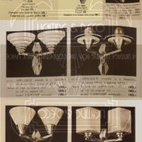F. HUBENS/ETS GAUTHIER : APPLIQUE DOUBLE BRONZE NICKEL-CHROME VERRE MOULÉ-PRESSÉ – Image 10