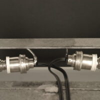GRANDE APPLIQUE ART DÉCO FERRONNERIE D'ART ET VERRE DÉPOLI BLANC – Image 6