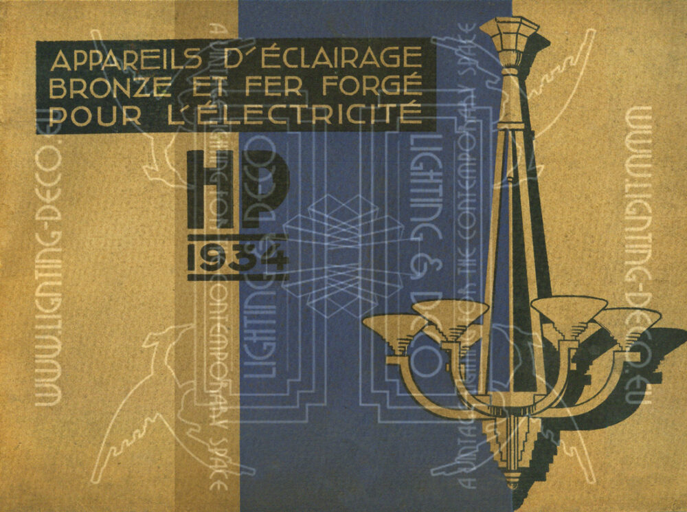 HUBERT PETITOT : LUSTRE ART DÉCO EN BRONZE ARGENTÉ ET VERRE MOULÉ-PRESSE DÉPOLI BLANC – Image 14
